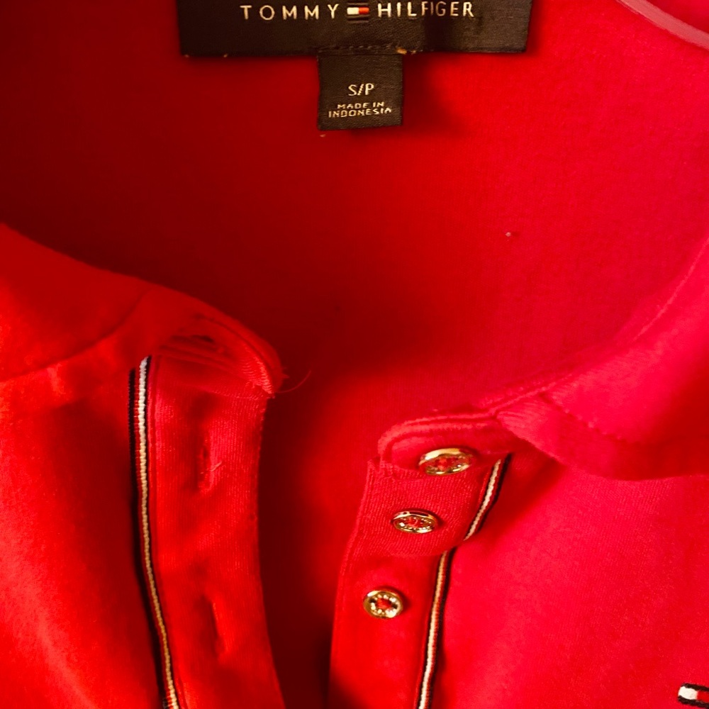 Tommy Hilfiger Red Women’s Polo Shirt - Picture 4 of 4